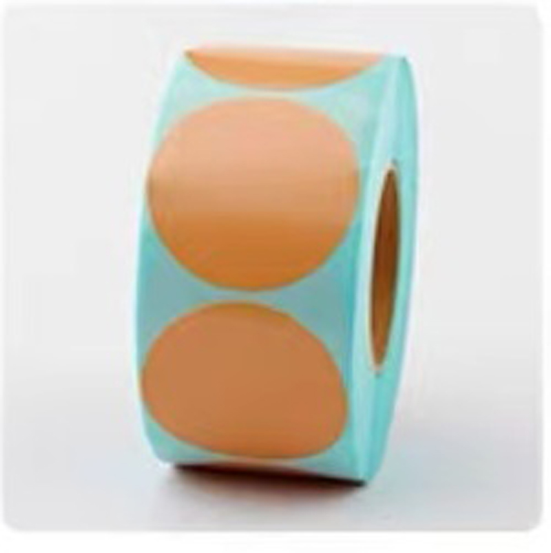 Round Sticker Thermal Labels Colored - Round Color thermal label 80 100mm