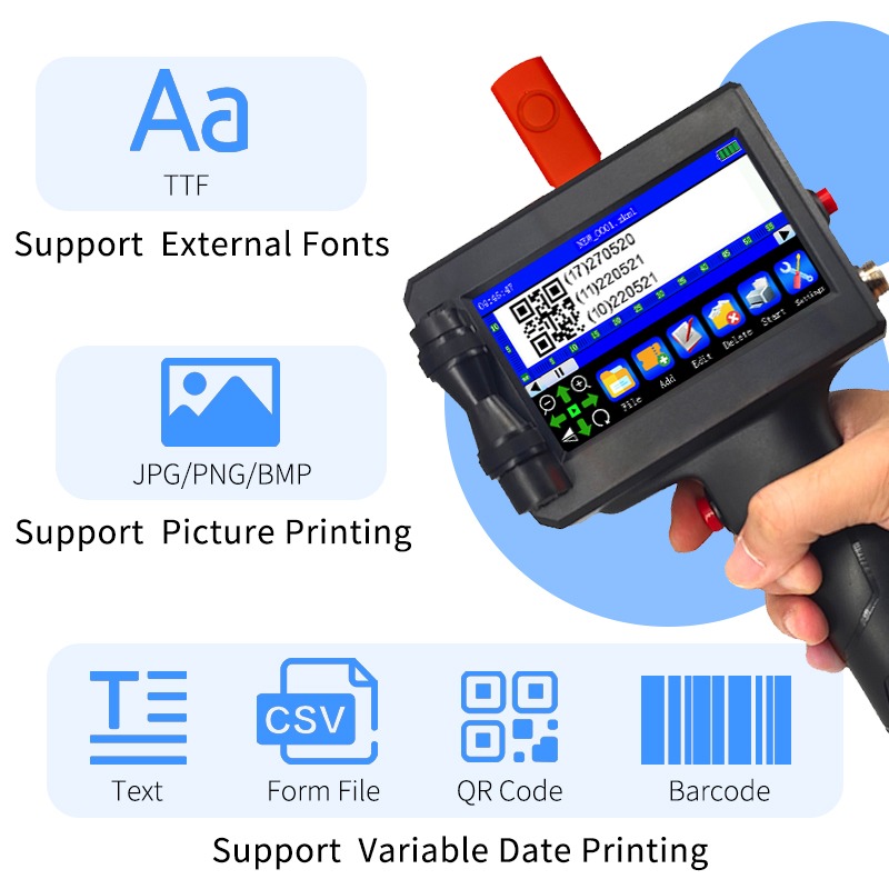 New Upgrade Expiry Date Code M - Handheld Inkjet Date Code Printer Gun 评论和价格