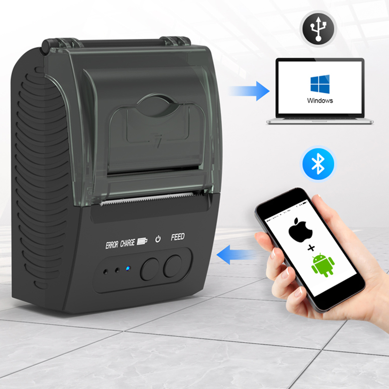 Portable 58mm Bluetooth Therma - Bluetooth Portable Thermal Receipt Printer 58Mm 评论和价格