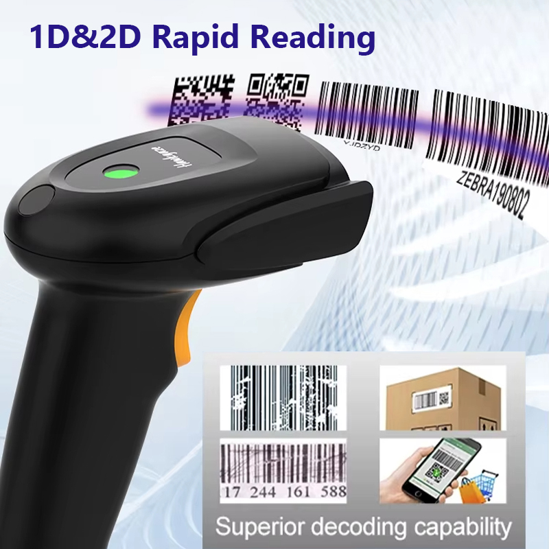 Langhuike Handheld 1D/2D QR Ba - Wireless Barcode Scanner 2D Qr Laser 评论和价格