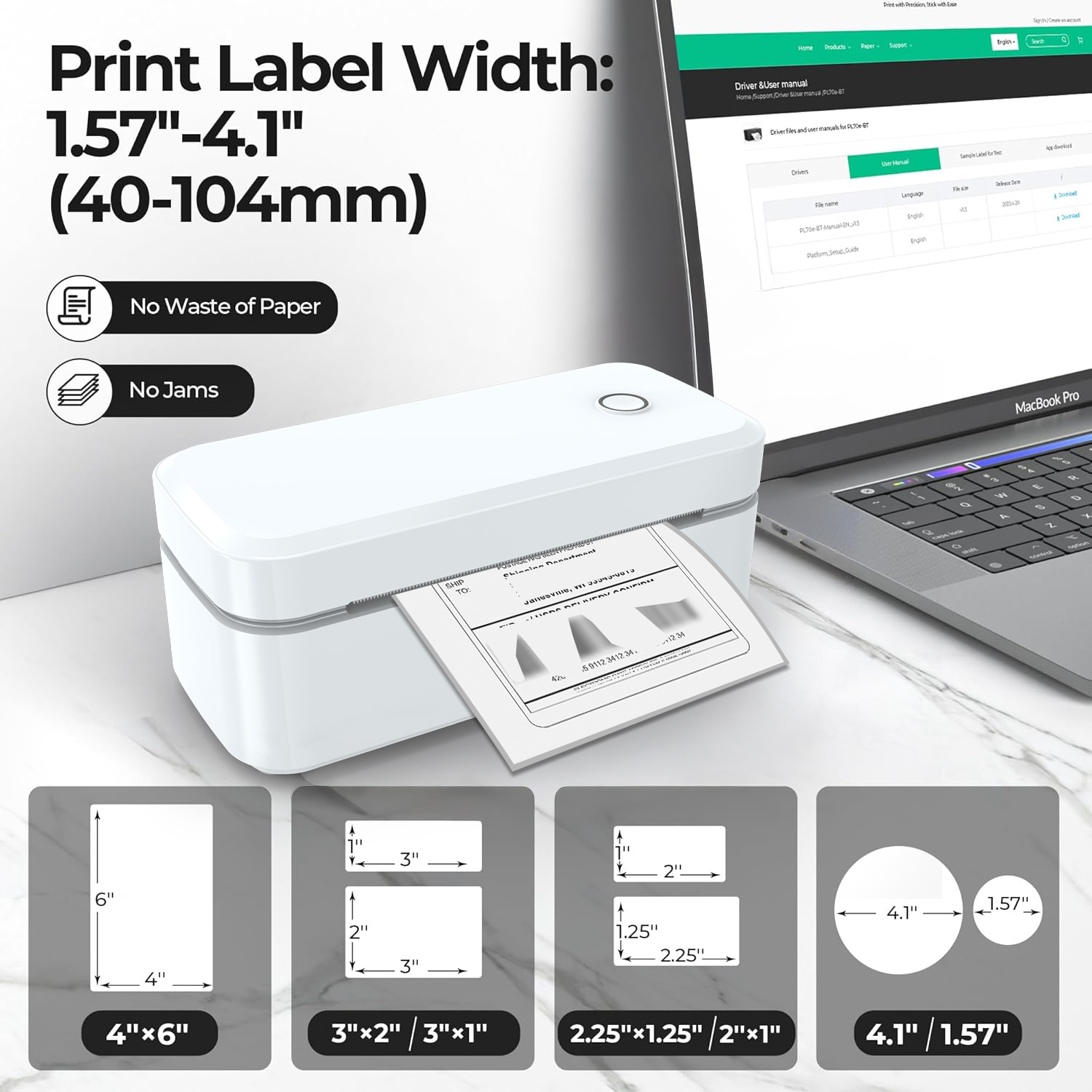 Marklife X4 Bluetooth Thermal  - Thermal Label Printer 4X6 Shipping 评论和价格