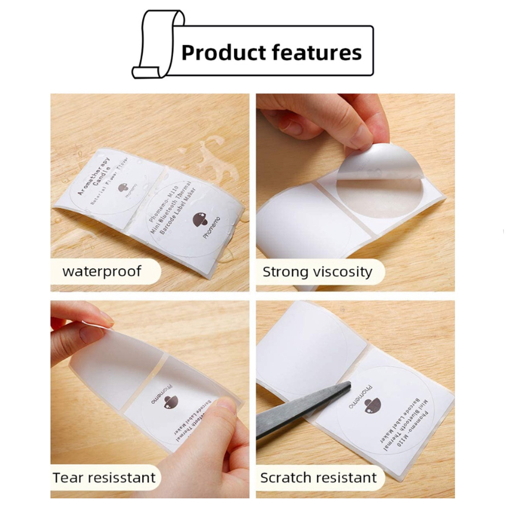 Phomemo Sticker Paper for M110 - Round Sticker Thermal Labels Colored 评论和价格