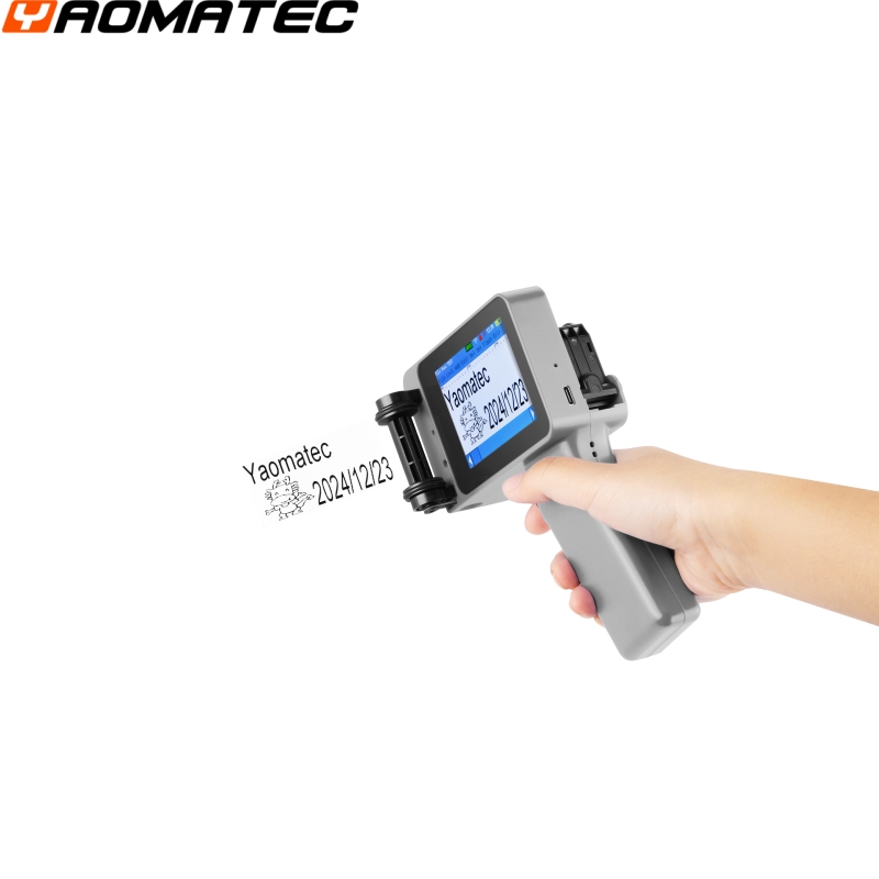 With ink:  Grey 12.7MM TIJ Exp - Handheld Inkjet Date Code Printer Gun 评论和价格