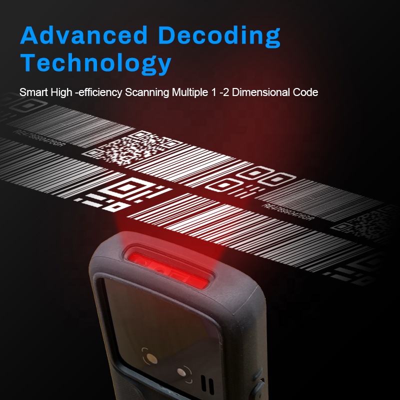 Android 9.0 4G NFC Rugged Wire - Handheld Pda Scanner Android Barcode 评论和价格