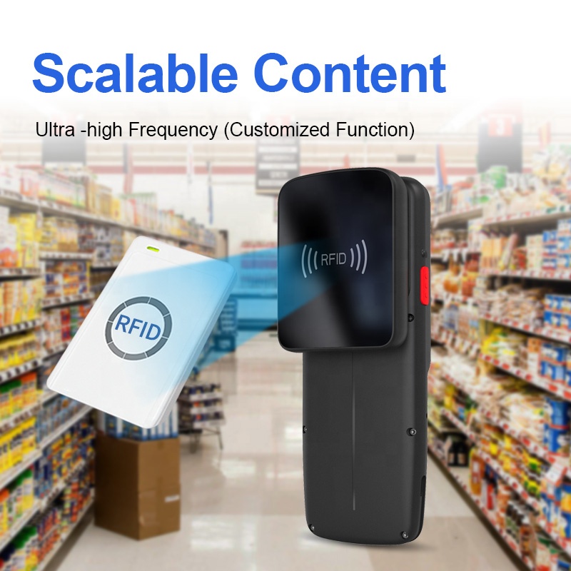 Android 9.0 4G NFC Rugged Wire - Handheld Pda Scanner Android Barcode 评论和价格