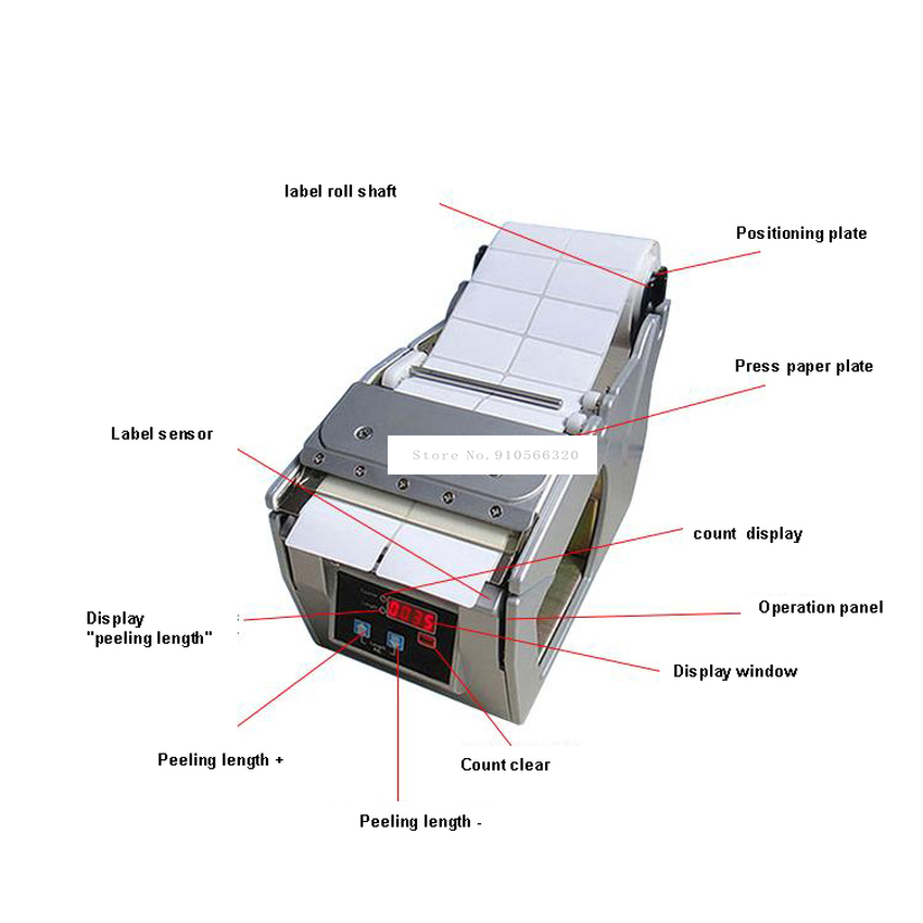 Automatic Adhesive Label Paper - Label Dispenser Electric Peel Machine 评论和价格