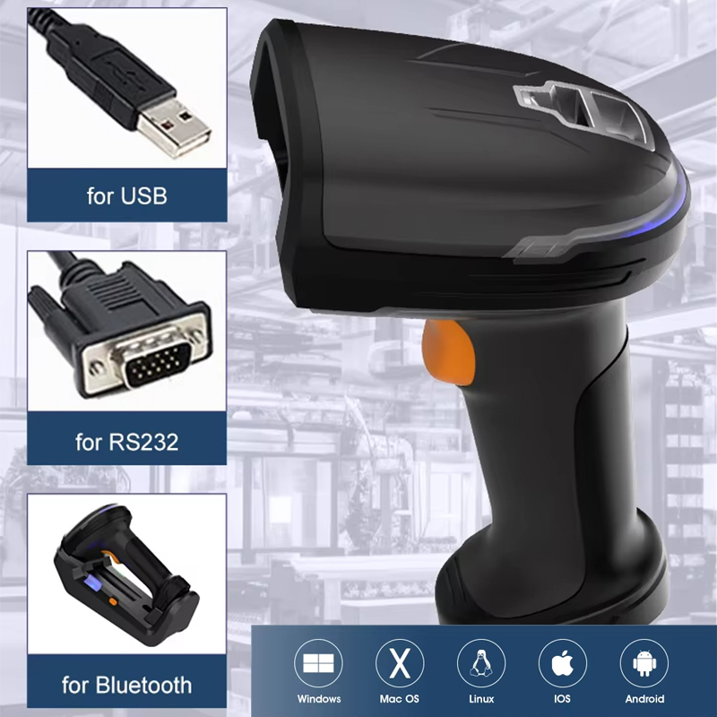Laser High Speed Portable 2d B - Wireless Barcode Scanner 2D Qr Laser 评论和价格