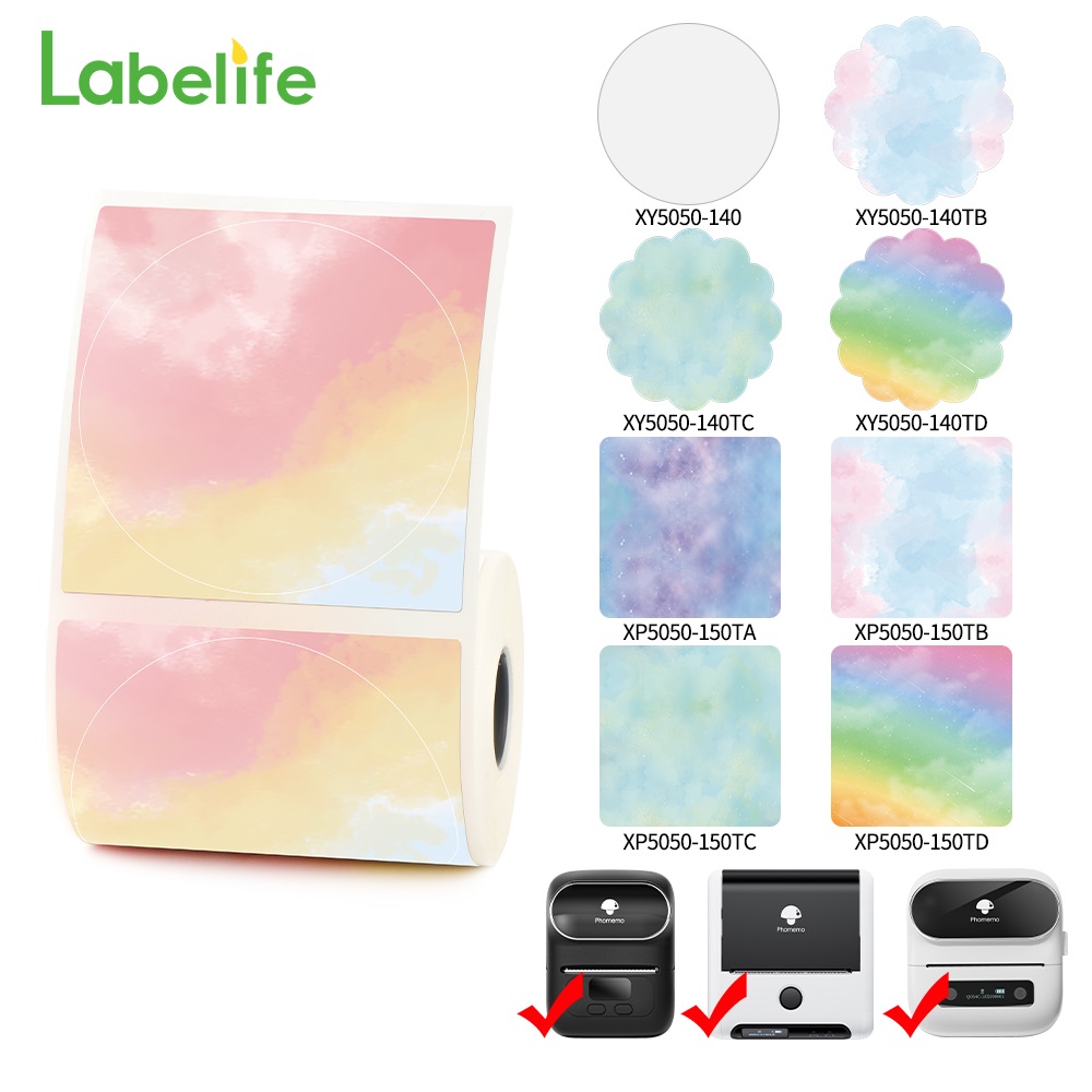 M110 M200 M221 2' Color Circle - Round Sticker Thermal Labels Colored 评论和价格