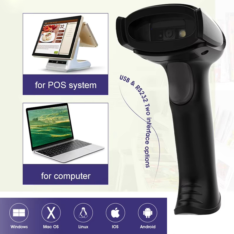 1D 2D QR Wireless Barcode Scan - Wireless Barcode Scanner 2D Qr Laser 评论和价格