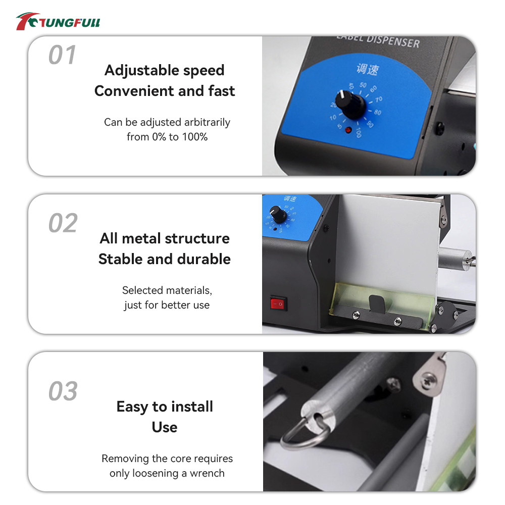 TUNGFULL Automatic Label Dispe - Label Dispenser Electric Peel Machine 评论和价格