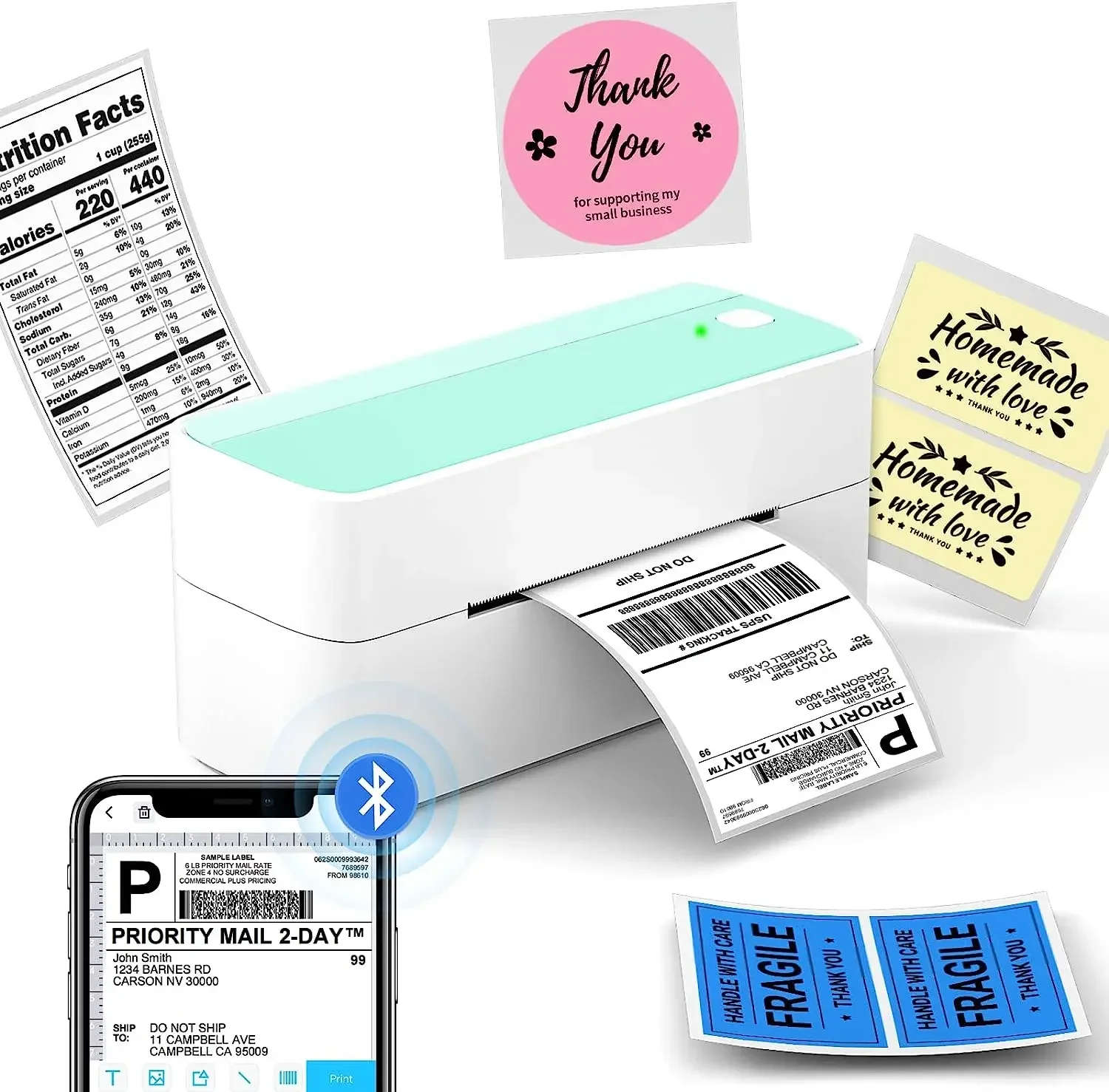 2026/Direct Thermal printer la - Thermal Label Printer 4X6 Shipping 评论和价格