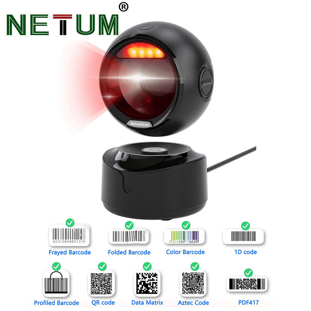 NETUM Barcode Scanner Automati - Wireless Barcode Scanner 2D Qr Laser 评论和价格