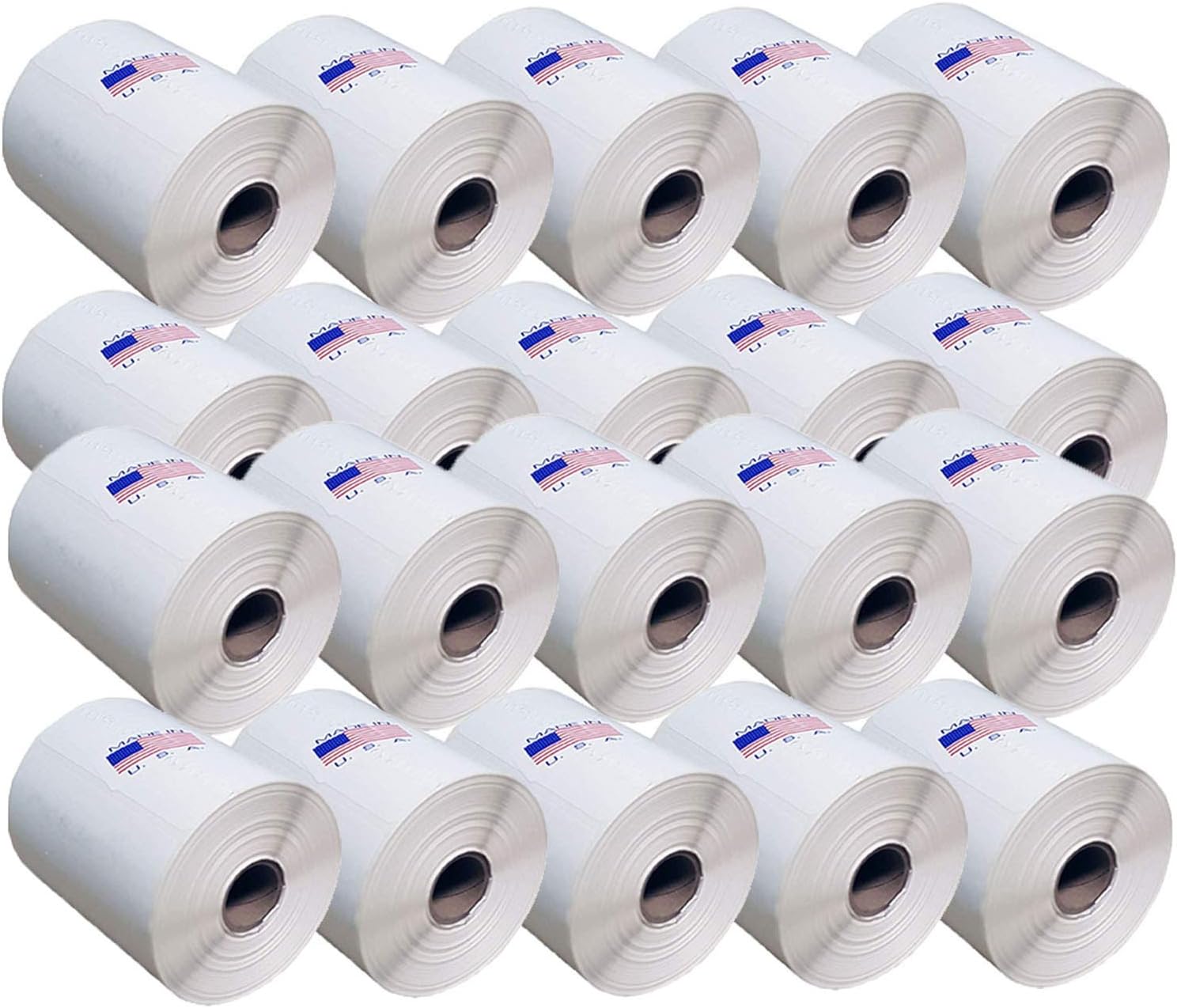 20 Rolls of 250 (USA Made) 4x6 - Thermal Shipping Label Roll 4X6 500 评论和价格