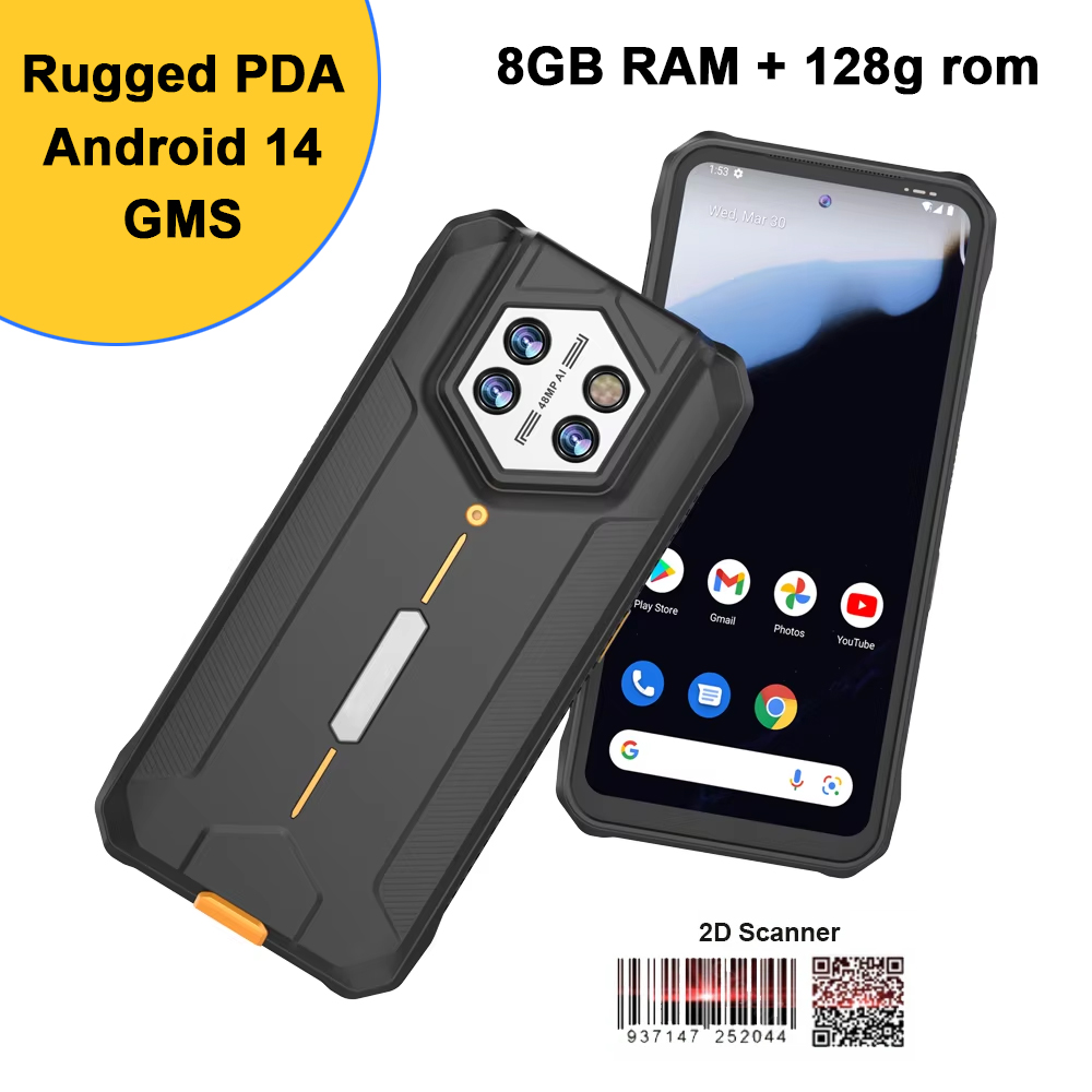 Handheld PDA with 6.5-inch Scr - Handheld Pda Scanner Android Barcode 评论和价格