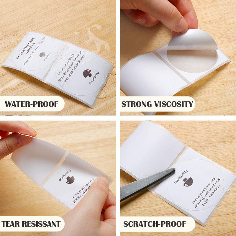 50x50mm Round Thermal Label Ro - Round Sticker Thermal Labels Colored 评论和价格