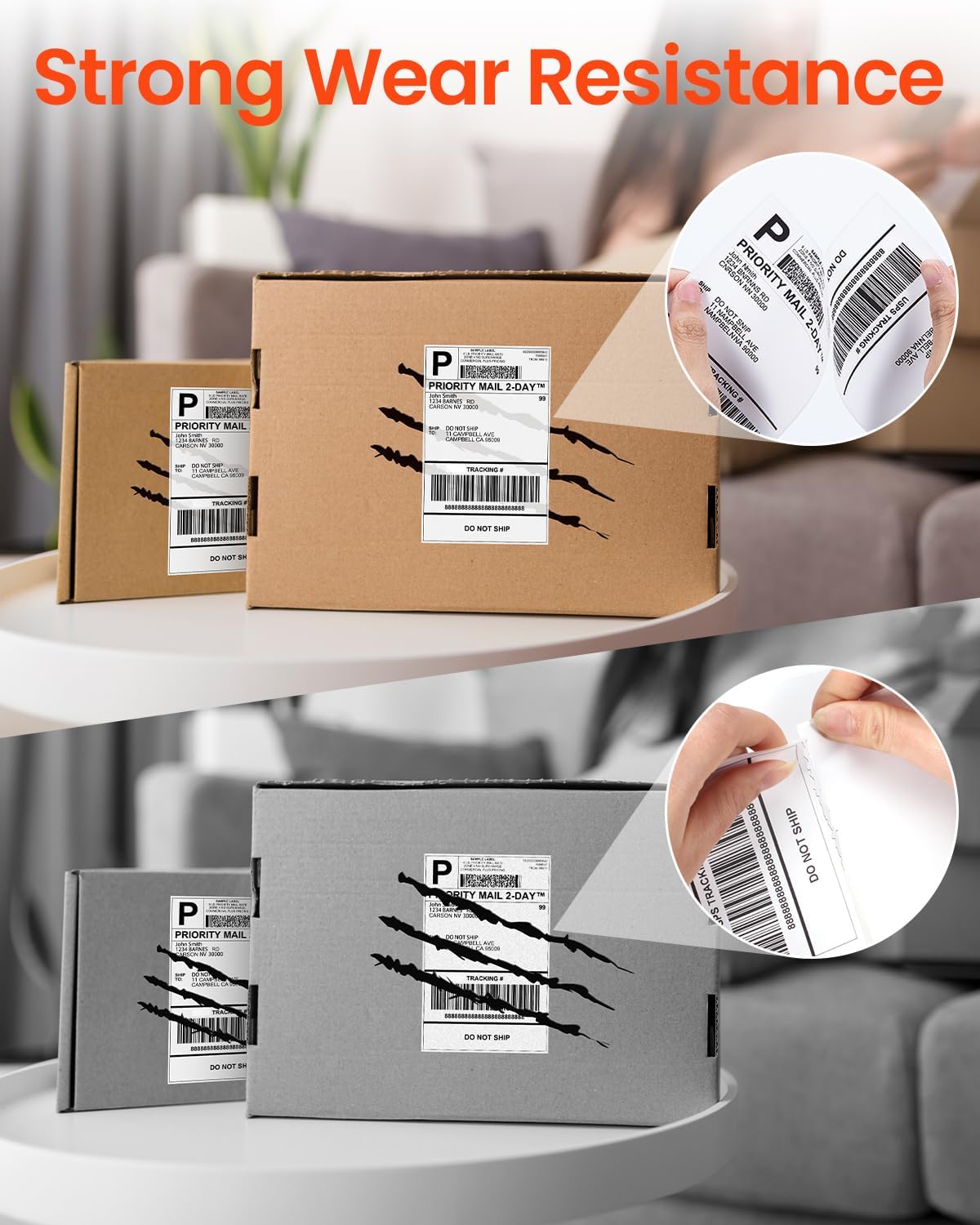 White 4x6 Thermal Shipping Sti - Thermal Label Printer 4X6 Shipping 评论和价格