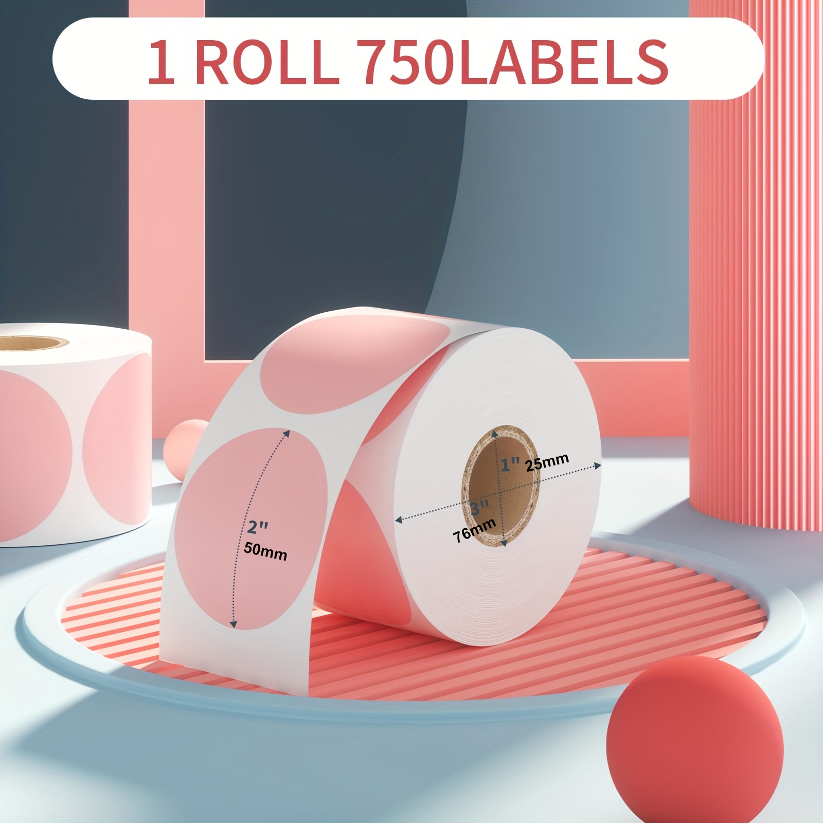 2 Inch Color Coding Thermal La - Round Sticker Thermal Labels Colored 评论和价格