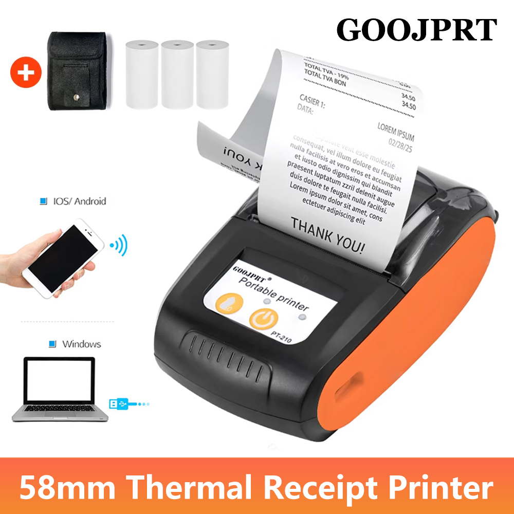GOOJPRT 58mm Mini Portable The - Bluetooth Portable Thermal Receipt Printer 58Mm 评论和价格