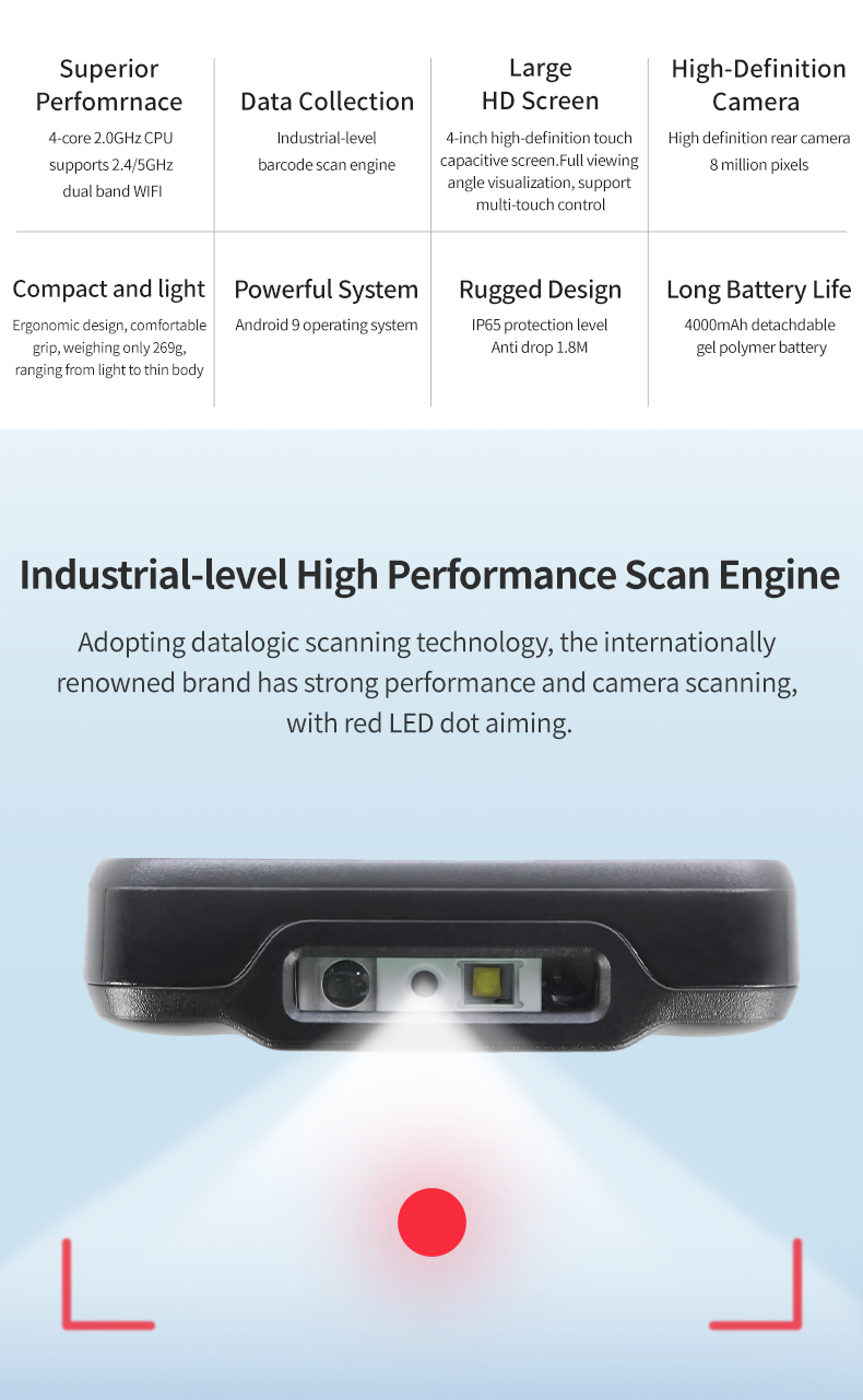 IP65 Rugged MC40-8768 PDA Barc - Handheld Pda Scanner Android Barcode 评论和价格