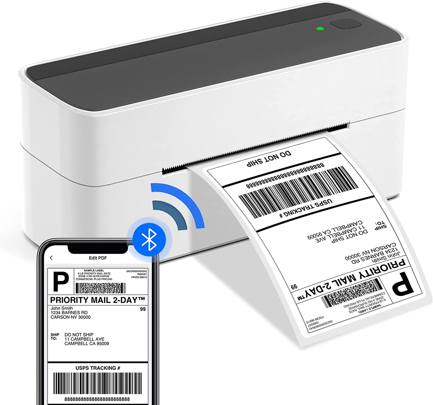 Phomemo 241bt 4x6 Shipping Pac - Thermal Label Printer 4X6 Shipping 评论和价格